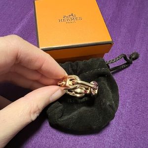 Regate scarf ring, rose gold color